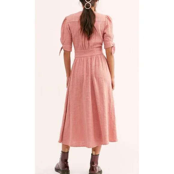 FREE PEOPLE Love Of My Life Dress / Pink Flower - Picture 2 of 4